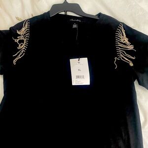 Black TShirt with Rhinestones
